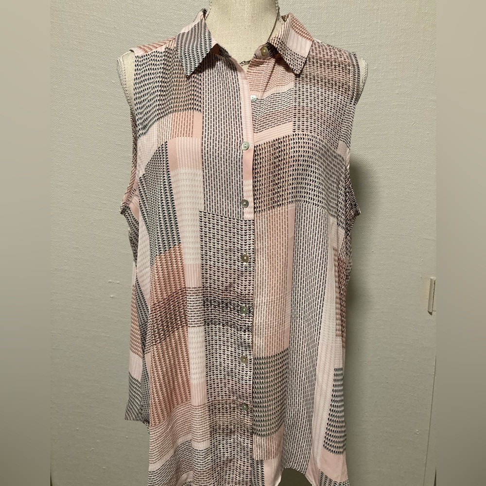 Rose +Olive blouse
